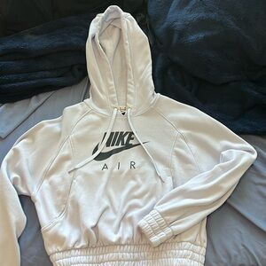 Light blue Nike Air cropped hoodie